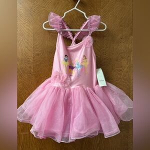 NEW Disney Store Princesses Pink Ballet Tutu Girls 5/6
